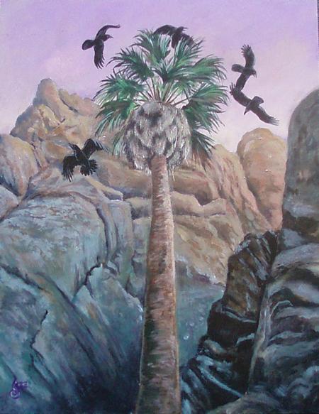 Tattoos - Crows in Palm Tree - 62445